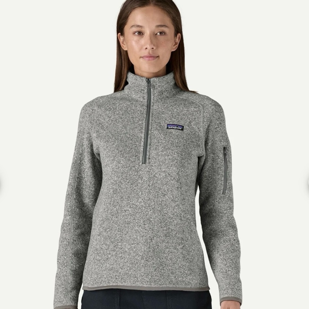 Women’s Patagonia Gray Better Sweater Quarter-Zip Fleece